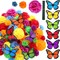 90 Pcs Day of The Dead Decorations Marigold Flower (Multicolor) 11.02"D x 11.02"W x 1.57"H